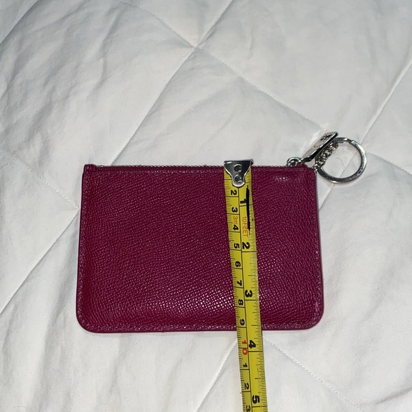 Like new Gorgeous leather Coach zip coin pouch & key chain - Picture 6 of 7